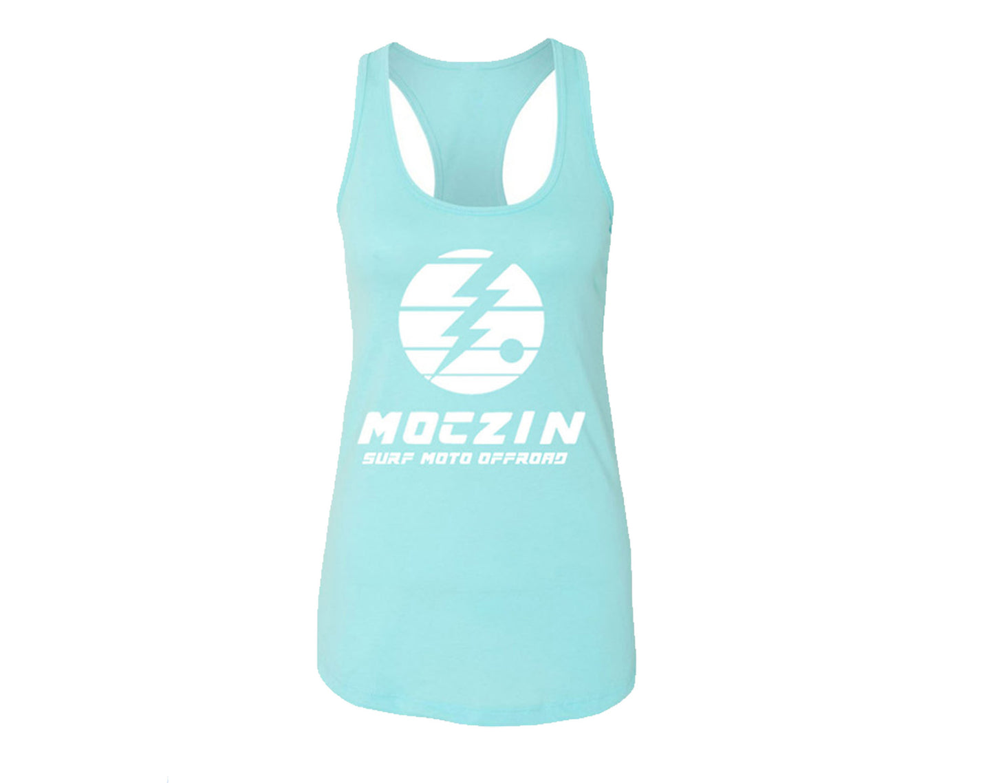 Moczin Women's Racer Tank Cancun Blue