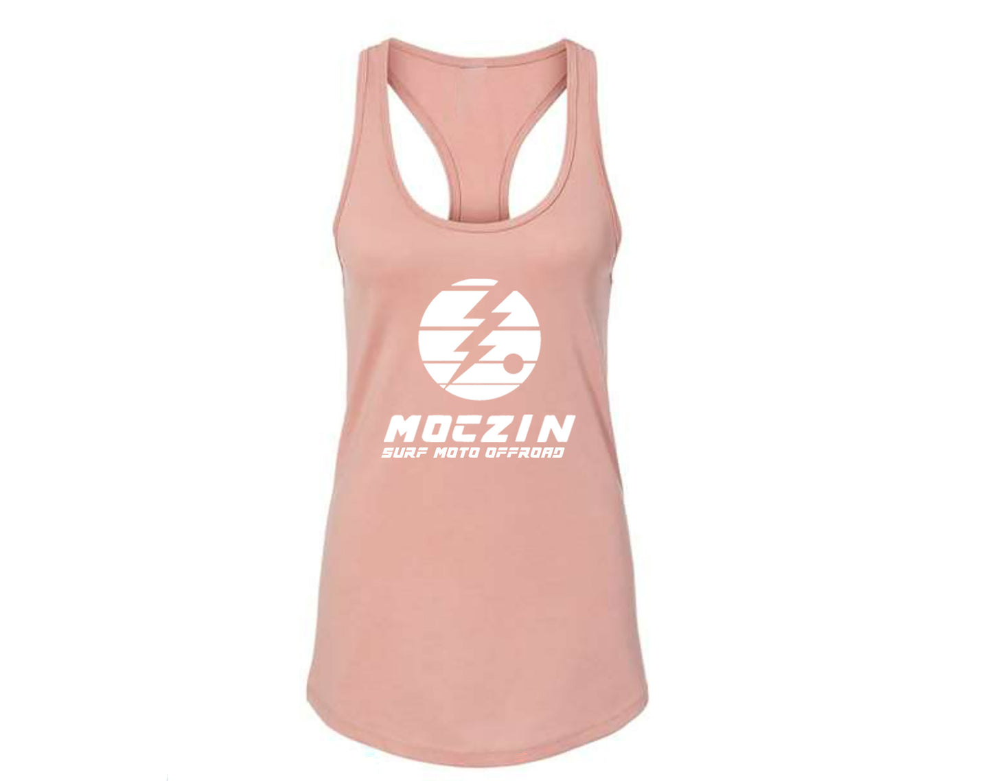 Moczin Women's Racer Tank Desert Pink