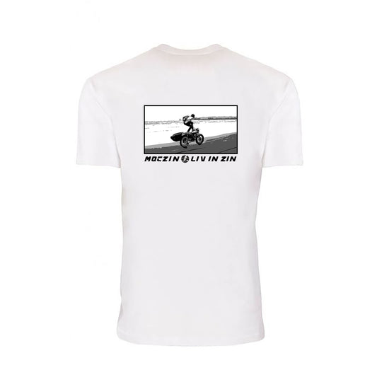 Mens Moczin Liv In Zin White T Shirt