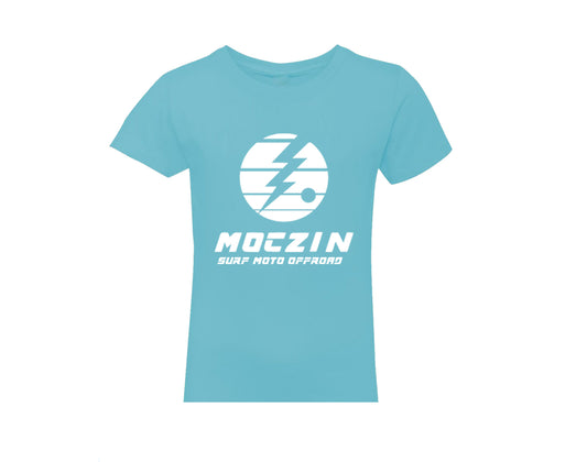 Moczin Youth Cancun Blue Surf Moto Offroad T Shirt